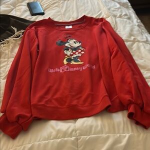 Disney Women's Red Minnie Mouse Sweater